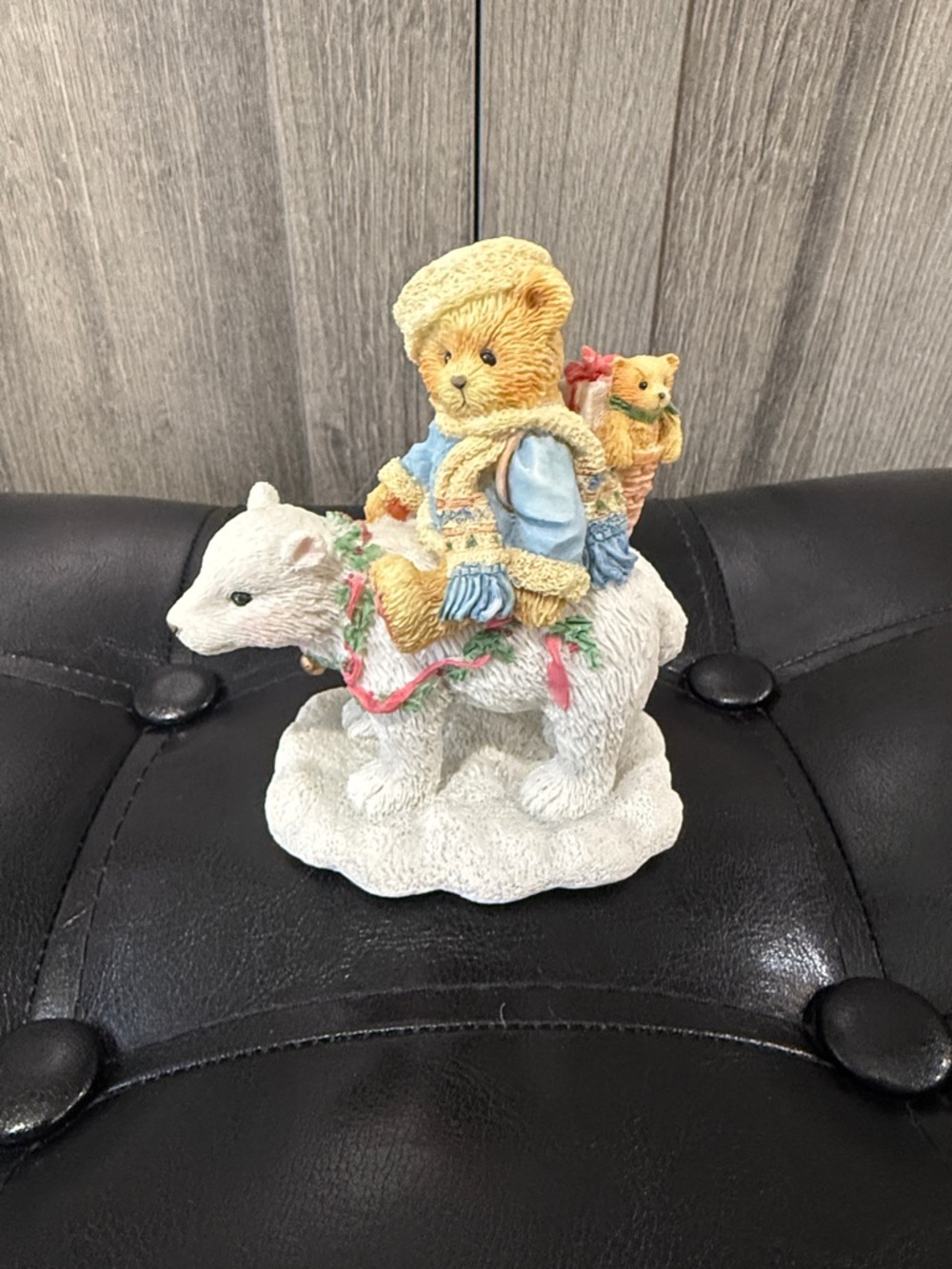 Cherished Teddies Bear Eric Bear Tidings Of Joy Christmas Collectible Figurine